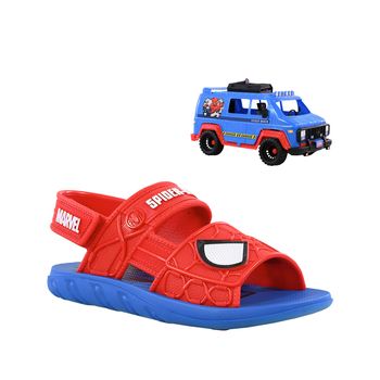 Sandalia-Vermelha-e-Azul-Kids-Velcro-|-Homem-aranha-Tamanho--25---Cor--AZUL-0